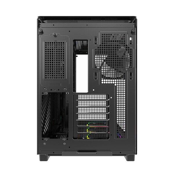 Alt View 1. Montech - KING 95 PRO (B) Dual-Chamber ATX Mid-Tower PC Gaming Case, Curved Tempered Glass Front, Six ARGB PWM Fan Pre-installed - Black.