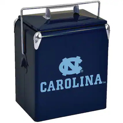 Front. Indigo Falls - North Carolina Tar Heels 16-Can Retro Party Cooler - Navy.