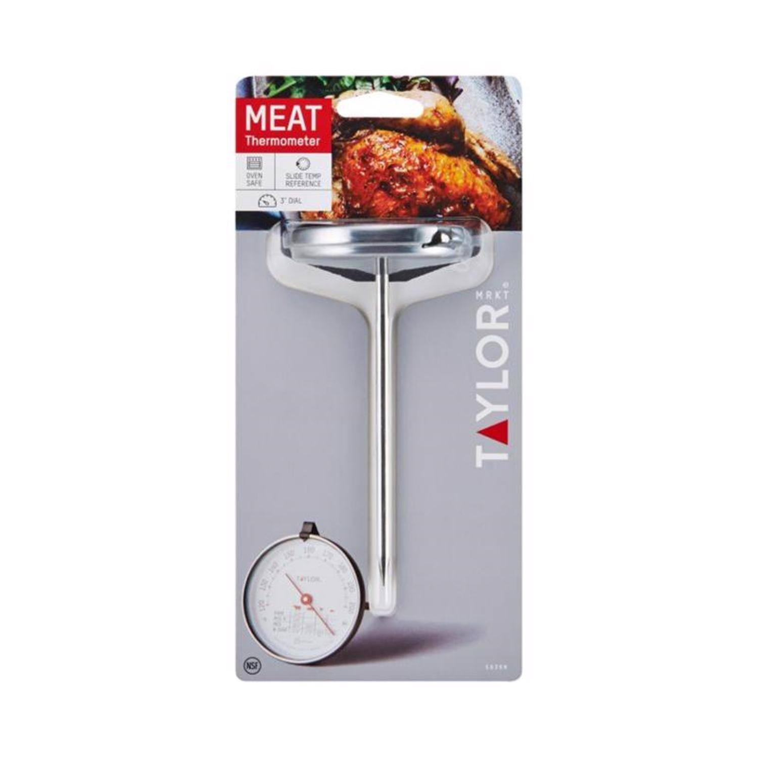 MEAT Thermometer  
OVEN SAFE  
SLIDE TEMP REFERENCE  
T DIAL  
MRKT  
TYLOR
