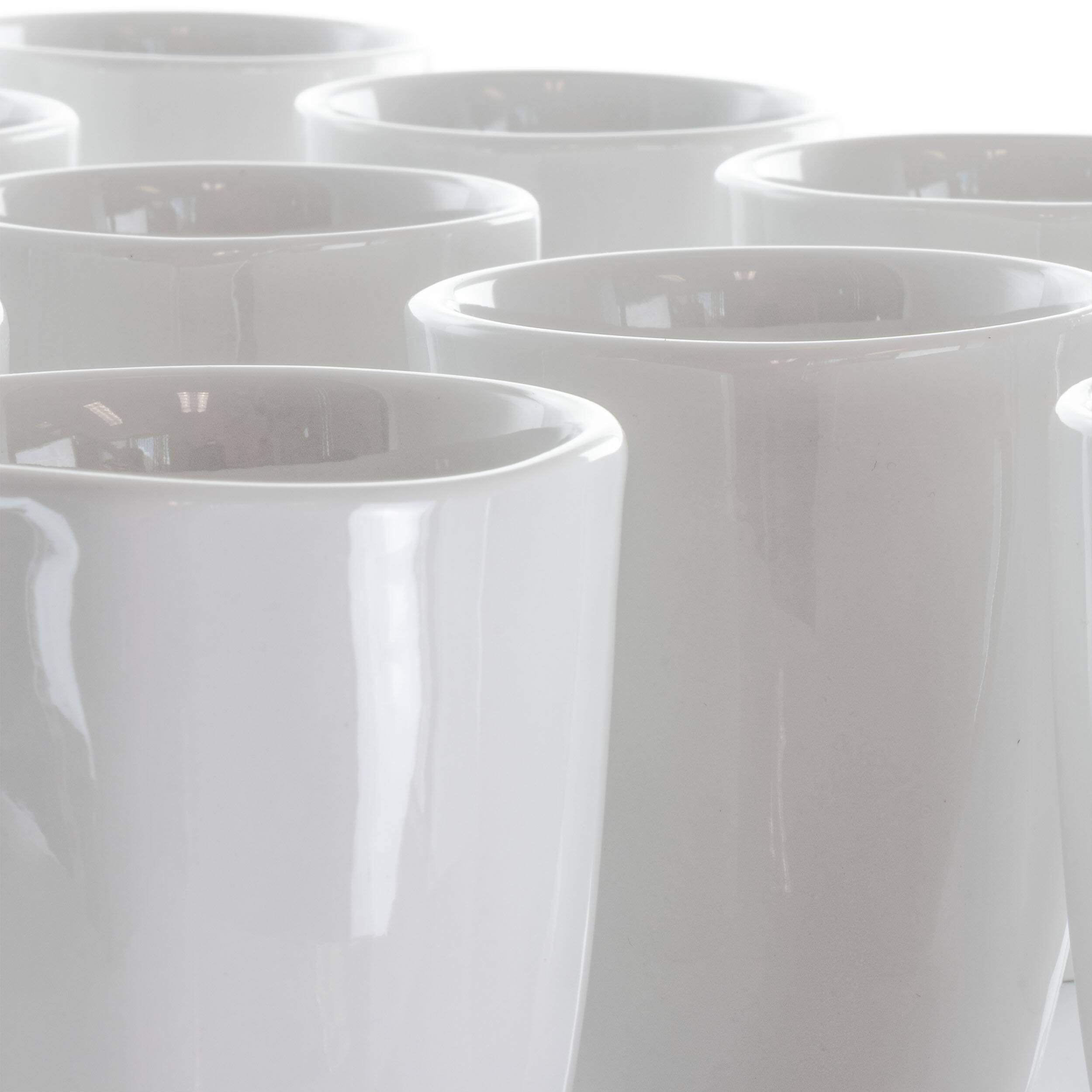Alt View 3. Elama - Elama Riley 12 Piece 12 Ounce Porcelain Mug Set in White - White.