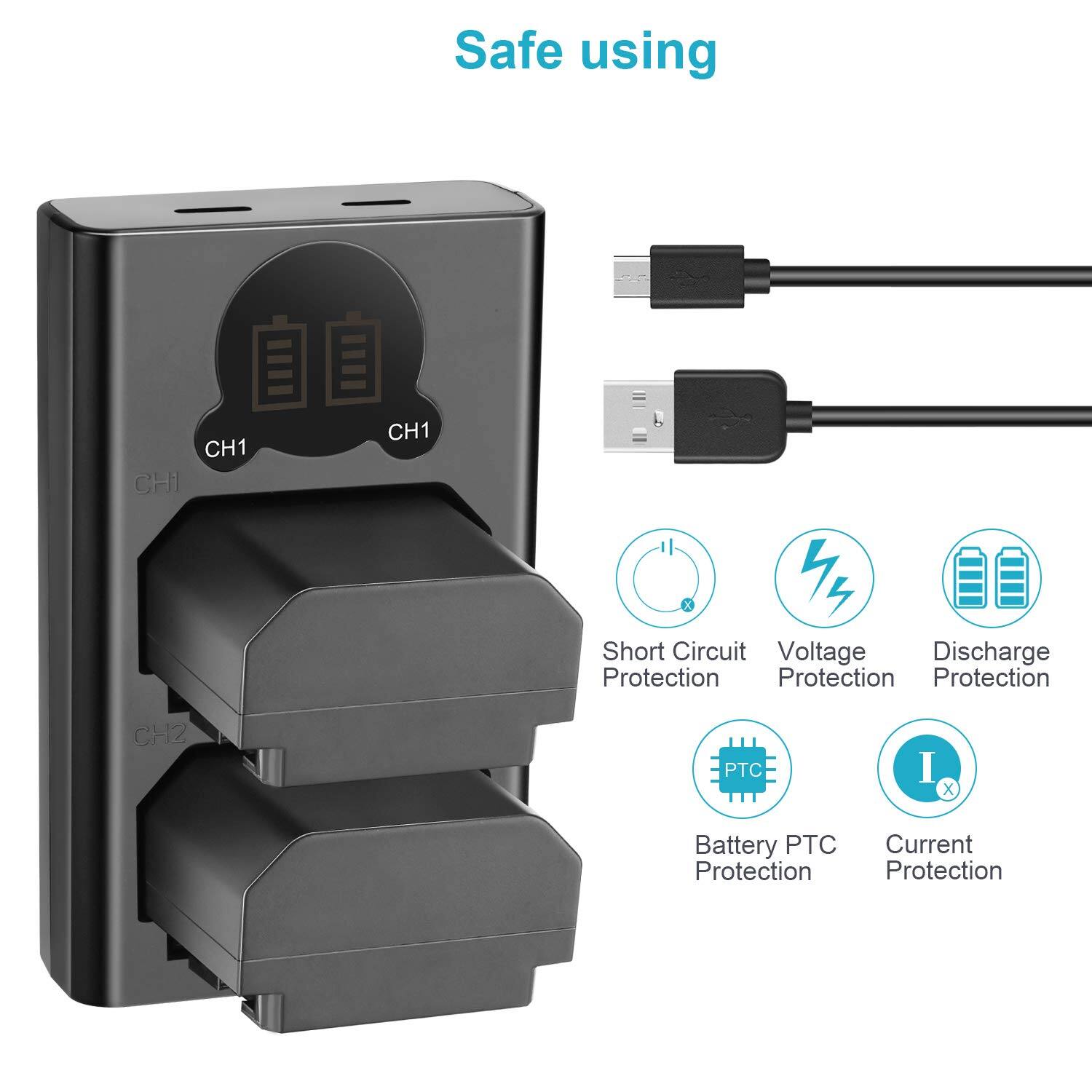 Safe using

- Short Circuit Protection
- Voltage Protection
- Discharge Protection
- Battery PTC Protection
- Current Protection