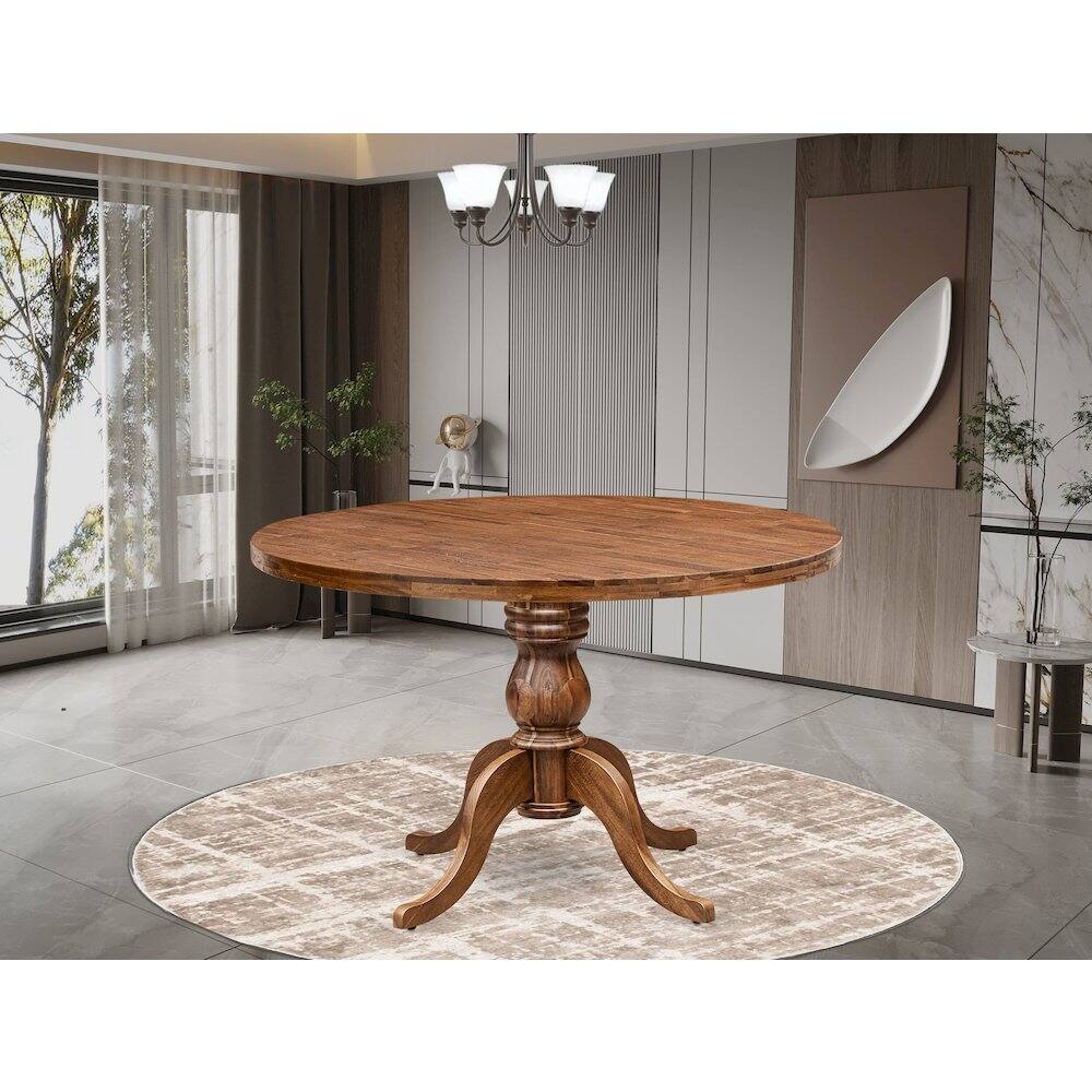 Alt View 1. East West Furniture - Wood Dining Room Table - Brown.