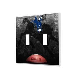 Keyscaper - Baltimore Colts Legendary Design Double Toggle Lightswitch Plate - Multicolor