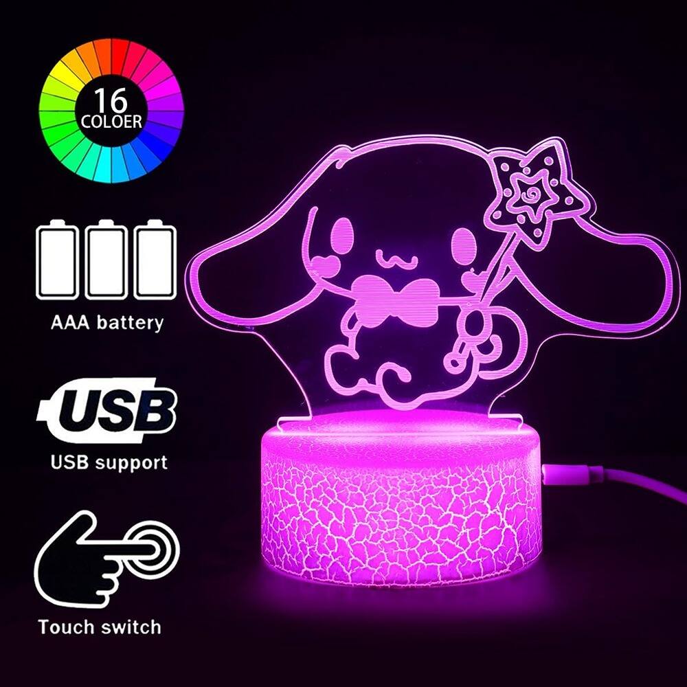 16 Colors  
AAA battery  
USB support  
Touch switch