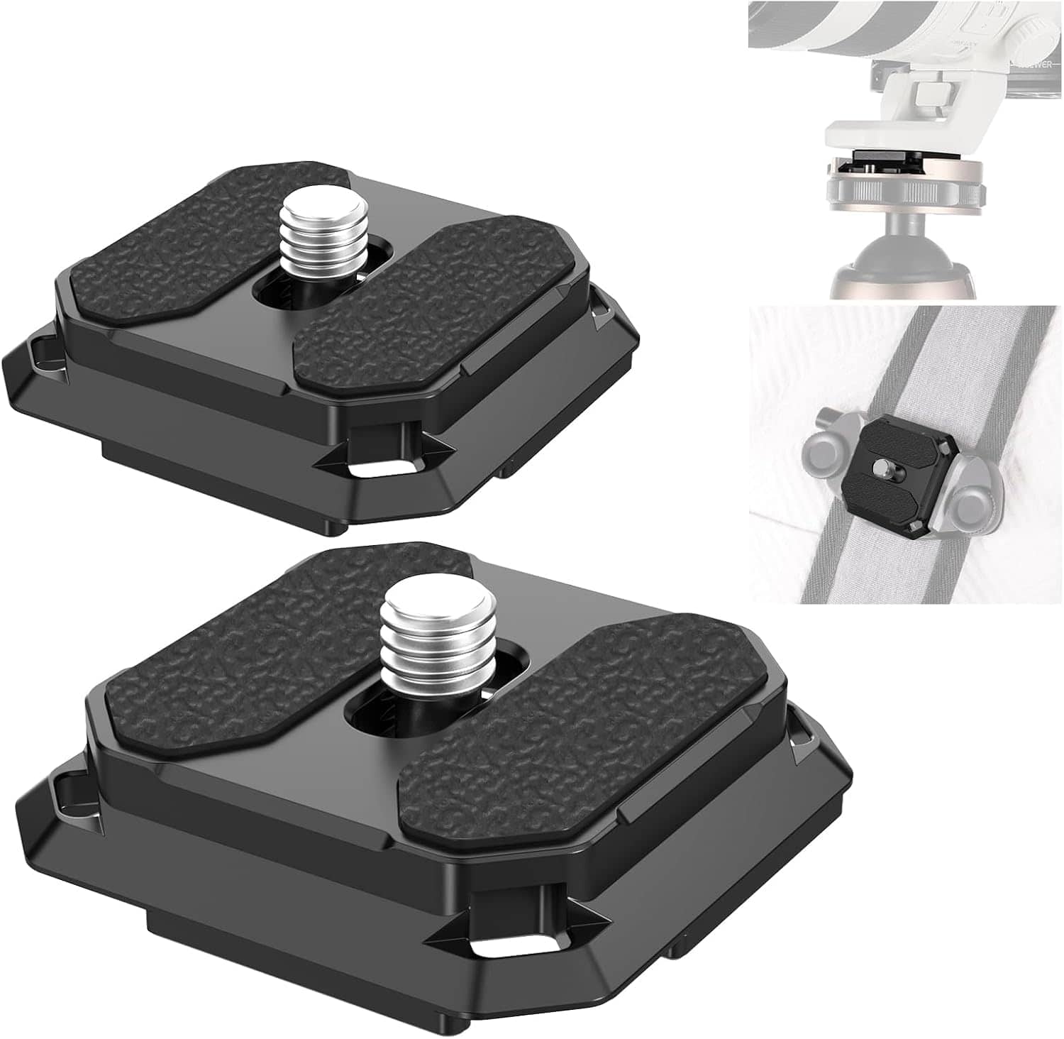 Neewer - Arca-Type Quick Release Plate for Camera Strap - Fast Switch Between Tripod & Shoulder Mount - Black