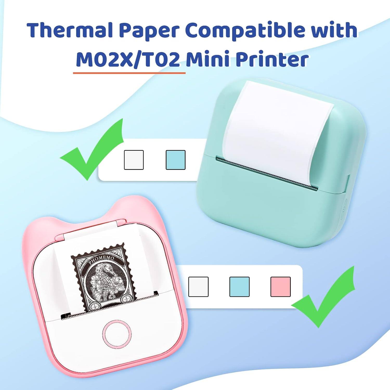 Thermal Paper Compatible with M02X/T02 Mini Printer