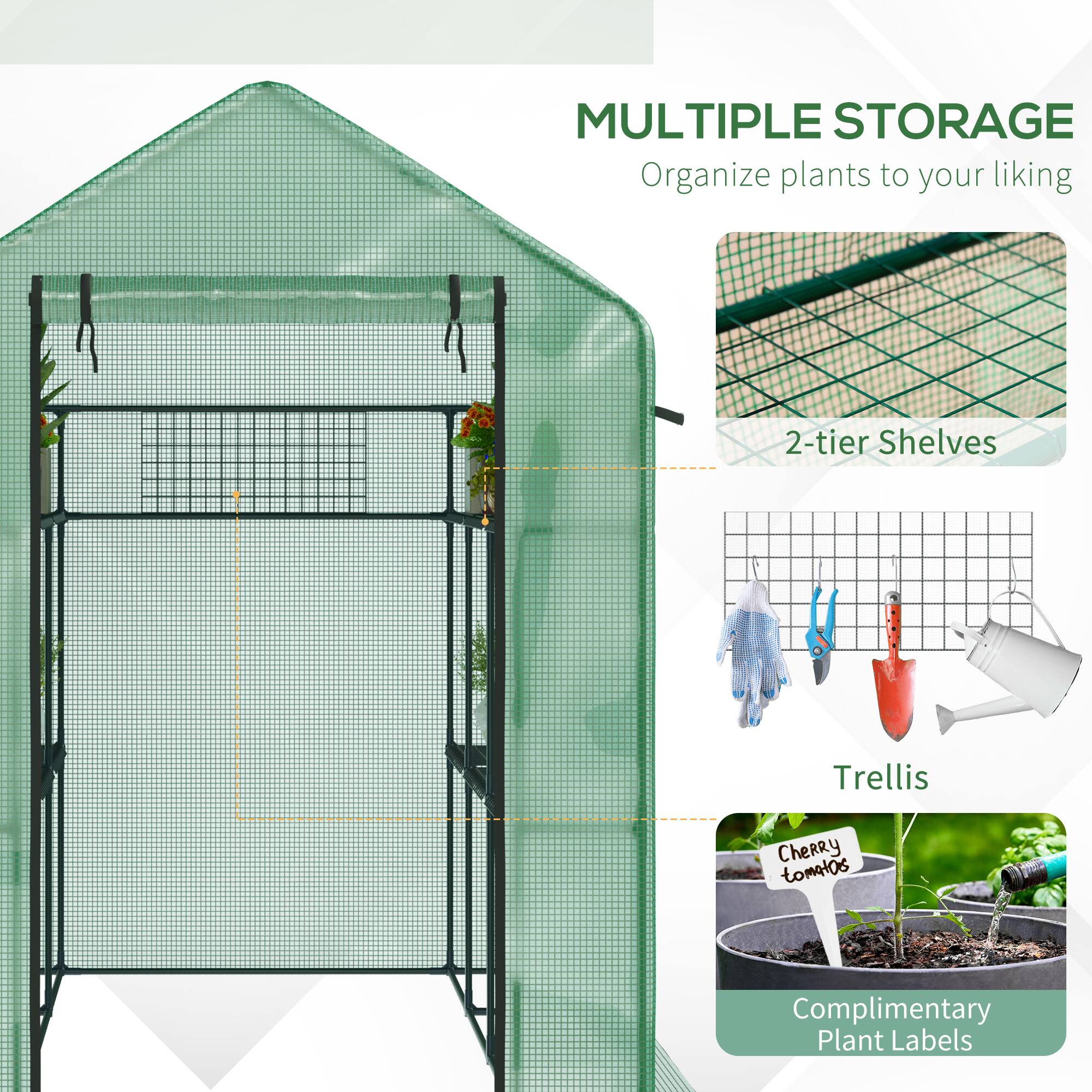 MULTIPLE STORAGE
Organize plants to your liking
2-tier Shelves
Trellis
Complimentary Plant Labels