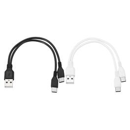 Unique Bargains - Multi USB A to 2 USB-C Splitter, 2-in-1, 8in, 5V 2A, 2pcs - for Phone/Power Bank/Tablet - Black, White