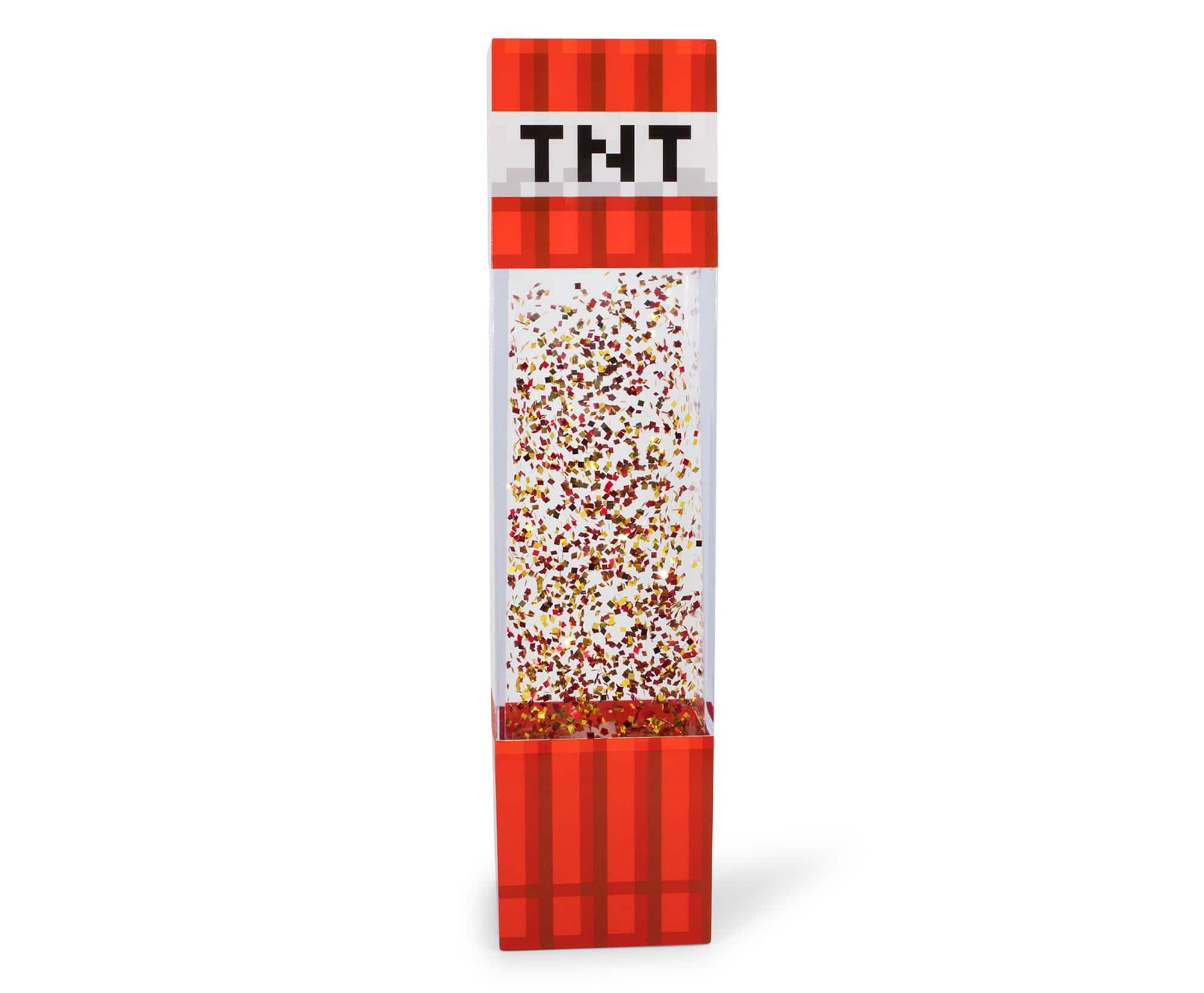 Ukonic - Minecraft TNT Block LED Glitter Motion Lamp | 12 Inches - Red