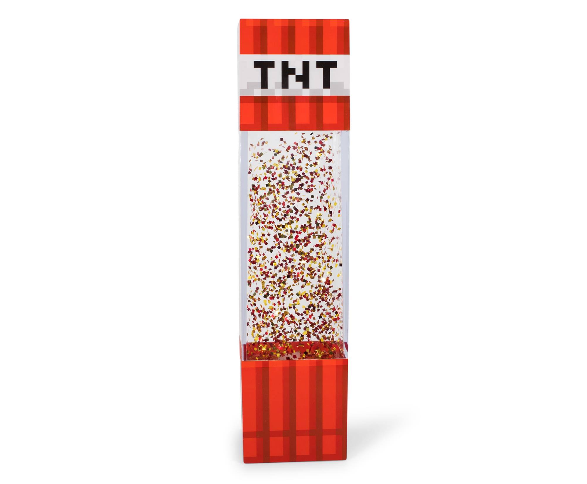 Ukonic - Minecraft TNT Block LED Glitter Motion Lamp | 12 Inches - Red