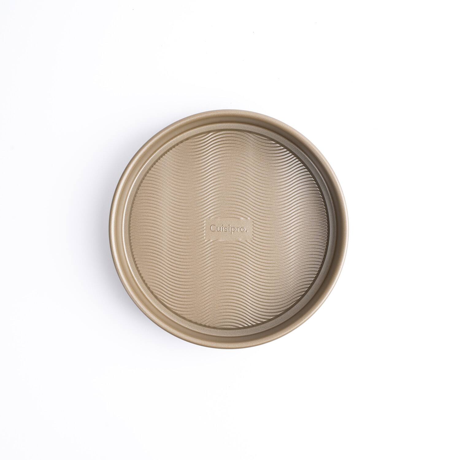Alt View 1. Cuisipro - 9.5 x 2-Inch Round Steel Nonstick Baking and Cake Pan - Brown.
