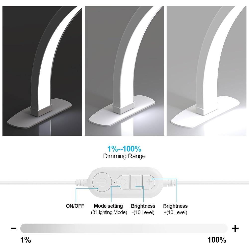 1%–100% Dimming Range  
ON/OFF Mode setting  
Brightness (3 Lighting Mode)  
Brightness (-10 Level)  
Brightness (+10 Level)