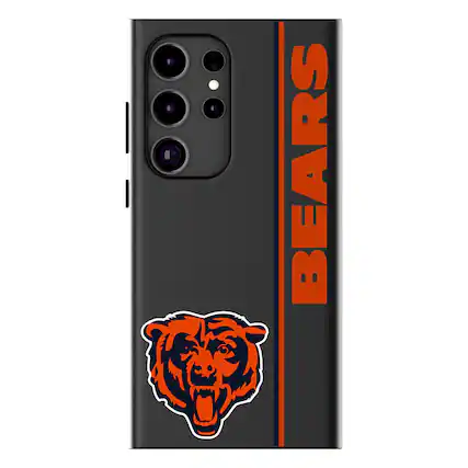 Front. Keyscaper - Chicago Bears Galaxy Magnetic Bump Case - S25 Ultra - Black.
