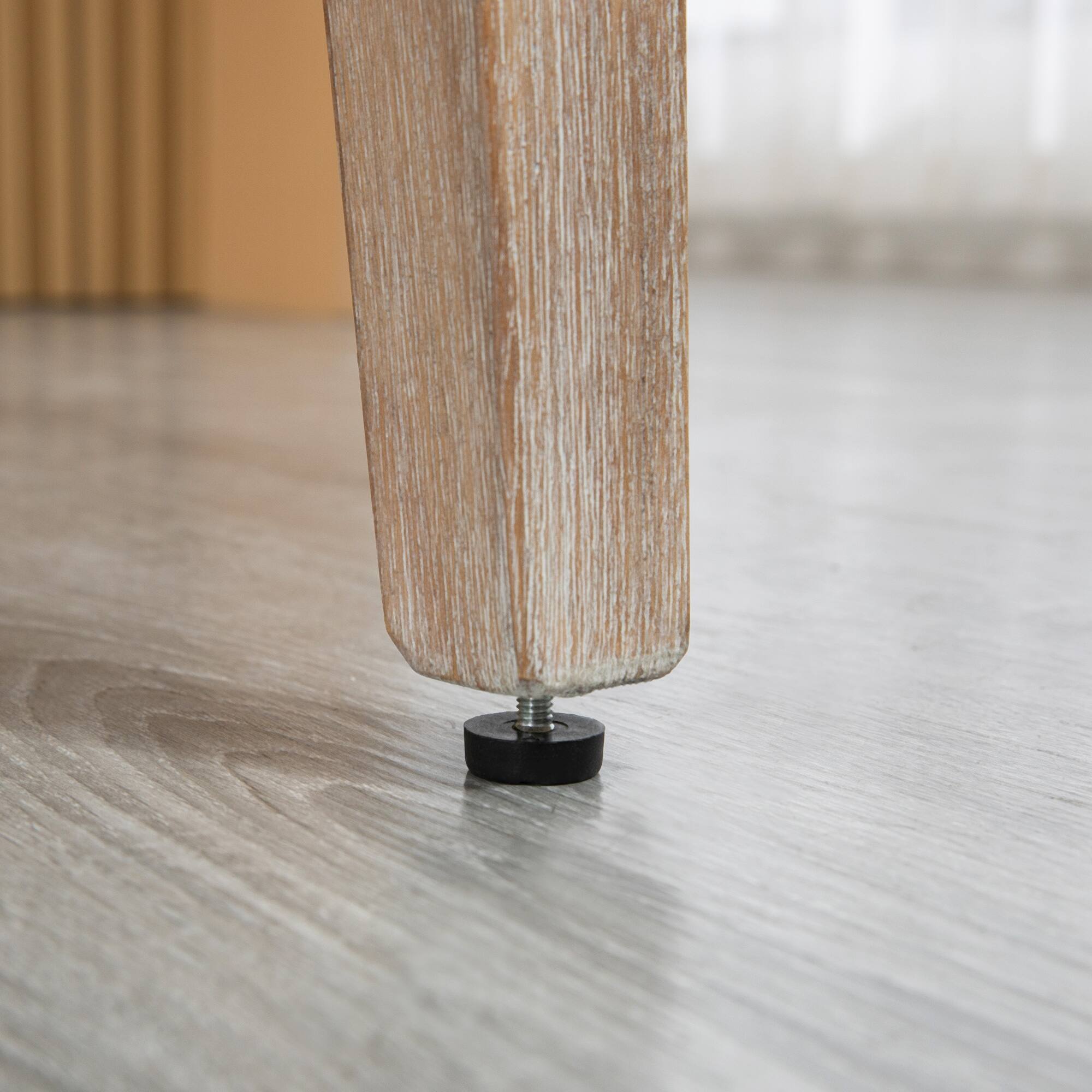 Alt View 7. Homcom - Counter Height Bar Stools Set of 2, 27" Seat Height Upholstered Barstools, Farmhouse Kitchen Island Stools - Beige.