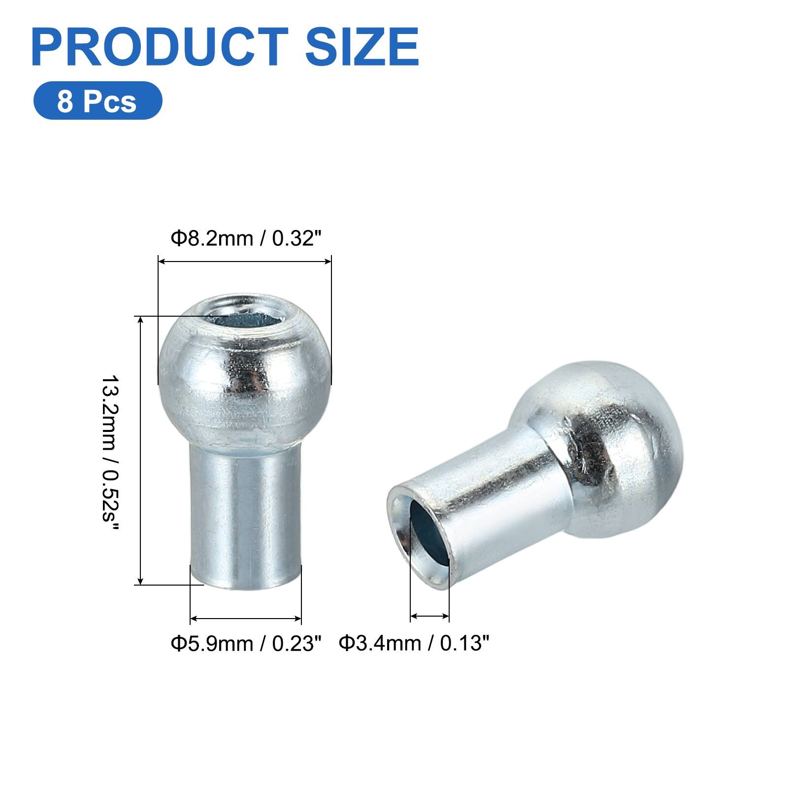 PRODUCT SIZE  
8 Pcs  
8.2mm / 0.32"  
5.9mm / 0.23"  
3.4mm / 0.13"