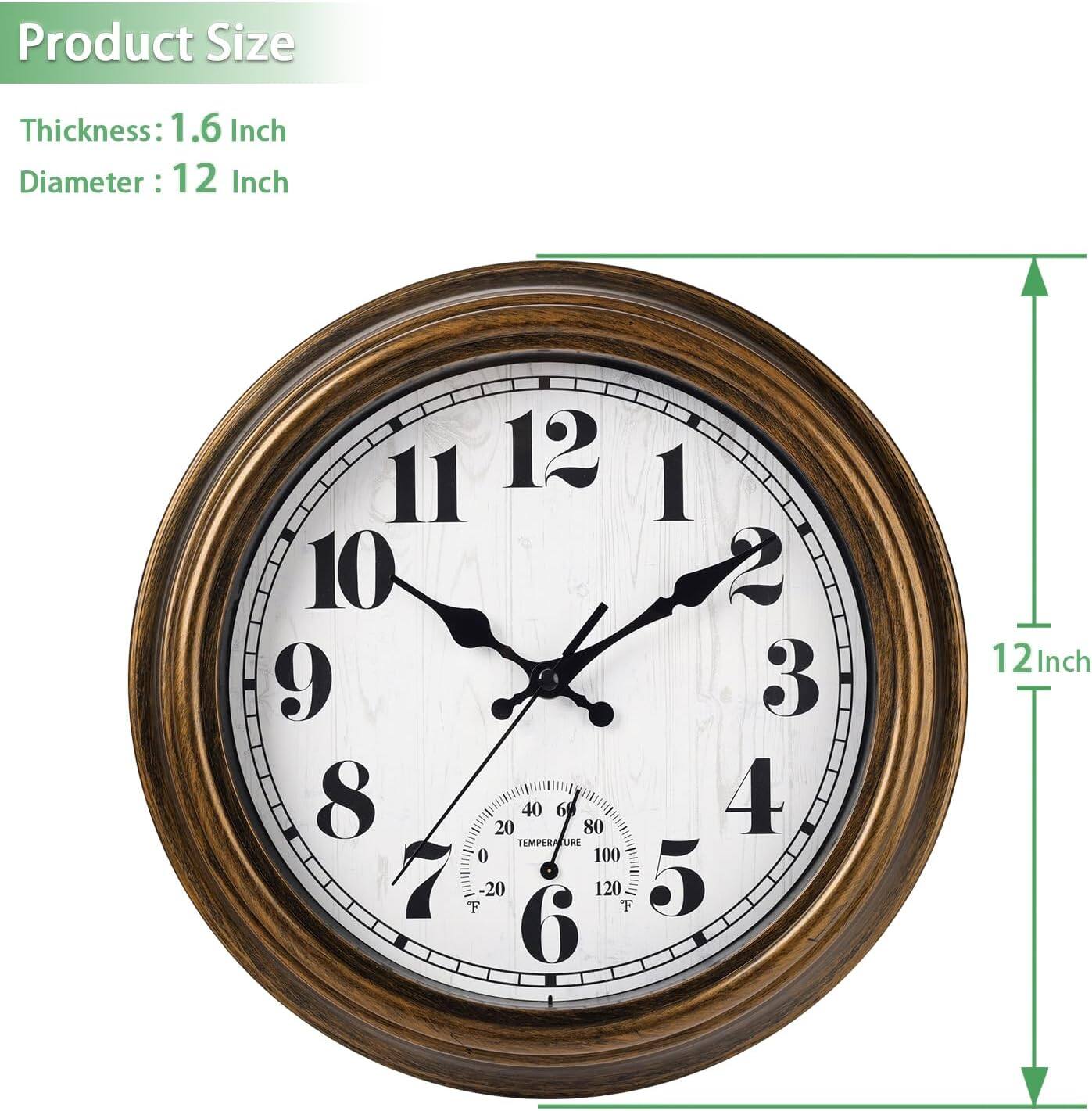 Product Size  
Thickness: 1.6 Inch  
Diameter: 12 Inch  

12 Inch