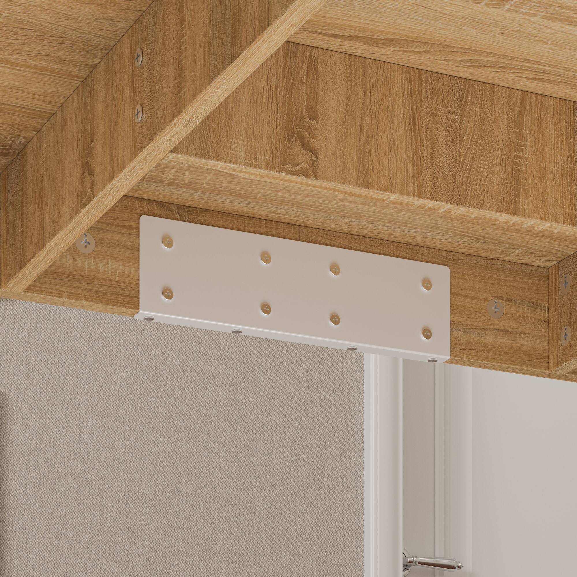 Alt View 4. FUFU&GAGA - FUFU&GAGA Modern Office Desk - Spacious Workstation for Home & Corporate Use - Wooden & White.