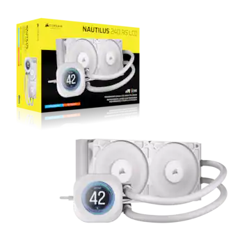 CORSAIR NAUTILUS 240 RS LCD Liquid CPU Cooler White - Best Buy CORSAIR NAUTILUS 240 RS LCD Liquid CPU Cooler White - Best Buy