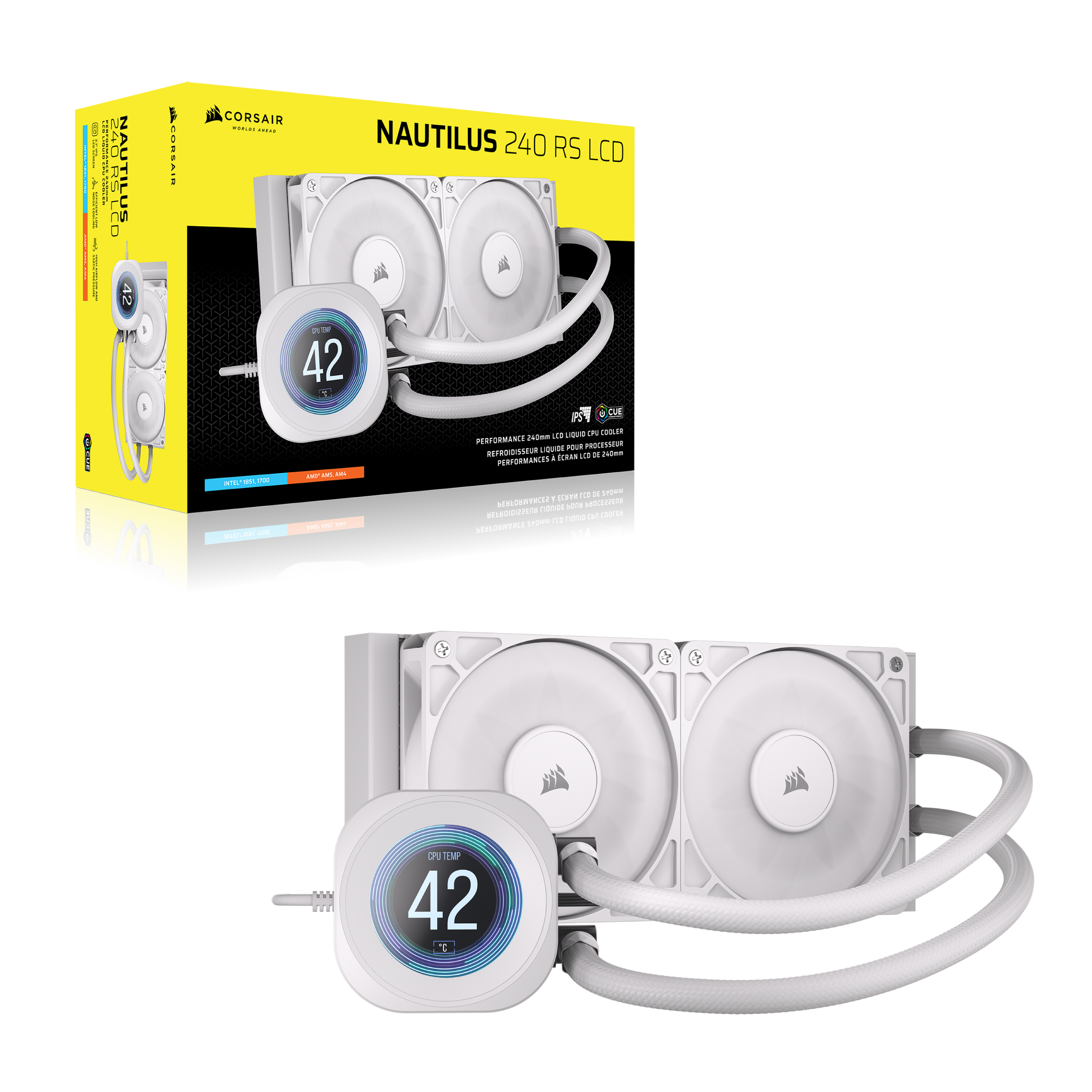 Sure, here is the corrected and grouped text from the image:

---

**NAUTILUS 240 RS LCD**

**CORSAIR**

**PERFORMANCE 240mm LIQUID COOLER**

**42°C**

**REPRODUISSEUR DE PERFORMANCES 240mm**

**SERVICIO DE REFRESCO DE CPU**

**42°C**

**LIQUID COOLING FOR YOUR CPU**

**PERFORMANCE 240mm LIQUID COOLER**

**42°C**

**CPU TEMP**

**42°C**

**42°C**

**42°C**

**42°C**

**42°C**

**42°C**

**42°C**

**42°C**

**42°C**

**42°C**

**42°C**

**42°C**

**42°C**

**42°C**

**42°C**

**42°C**

**42°C**

**42°C**

**42°C**

**42°C**

**42°C**

**42°C**

**42°C**

**42°C**

**42°C**

**42°C**

**42°C**

**42°C**

