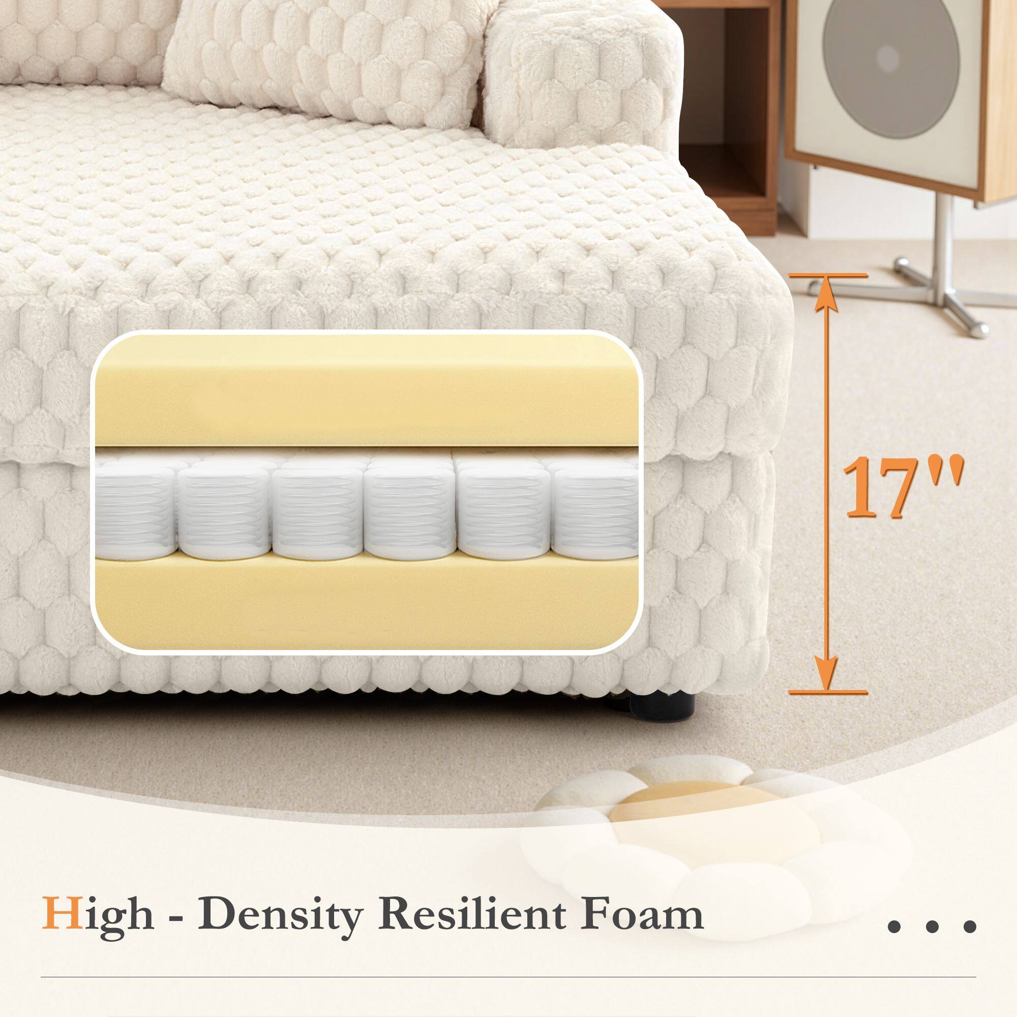 17" High-Density Resilient Foam