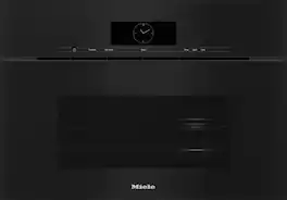 Miele - DGC 7870X 30" 1.7 Cu. Ft. Handleless Built-In Combi-Steam Single Convection Oven with M Touch Controls and DualSteam - Obsidian Black