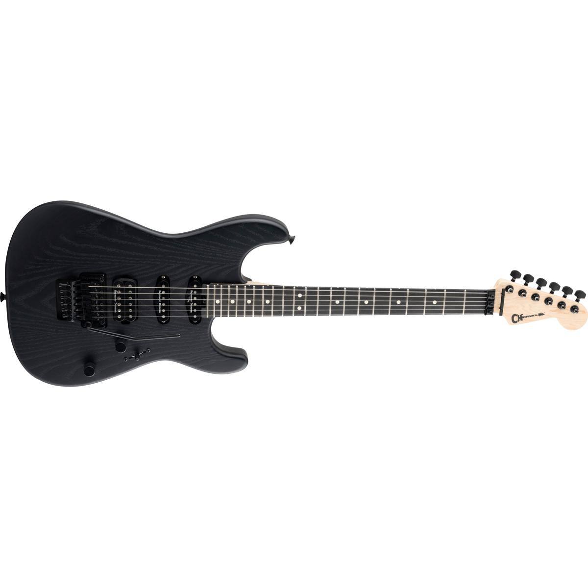 Alt View 3. Charvel - Charvel Pro-Mod San Dimas Style 1 HSS FR E Sassafras Electric Guitar, Ebony Fingerboard, Satin Black.