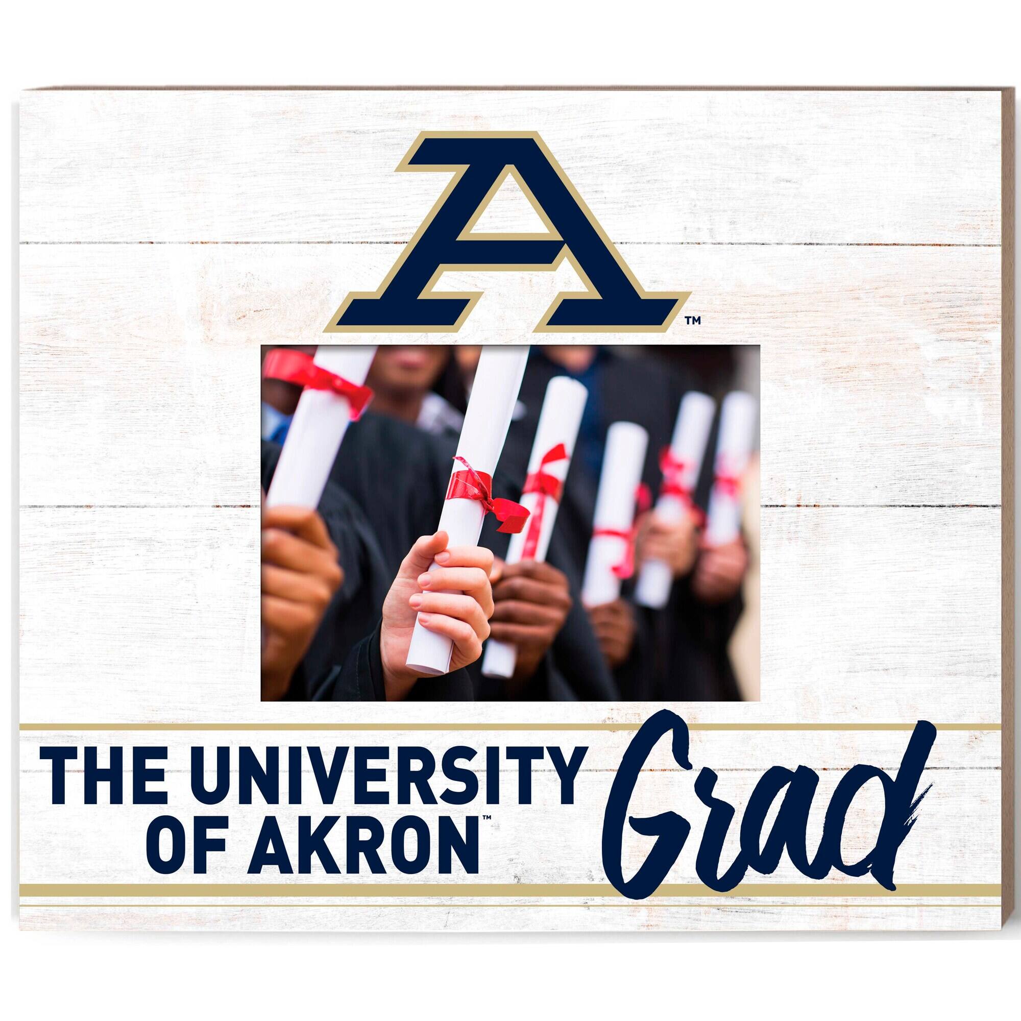 Jardine - Akron Zips 13.5" x 11.5" Grad Frame - White