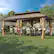 Angle. U-HOMY - Patio Aluminum Hardtop Gazebo – Double Galvanized Steel Roof, All-Weather Permanent Pavilion with Curtains & Netting - 12'x20'.