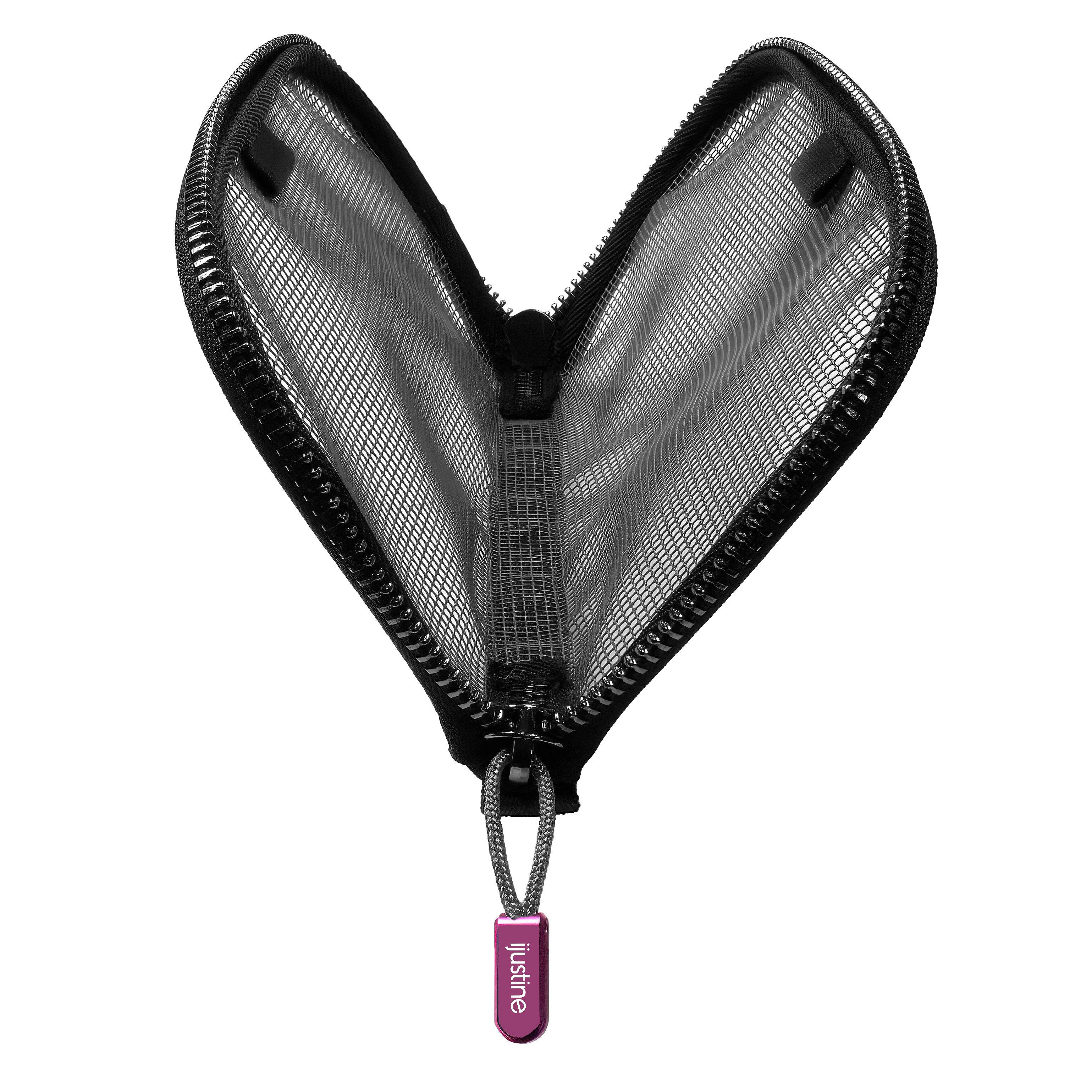 Alt View 3. Kondor Blue - iJustine | EDC Pouch for Cable Organization | Mesh Design with Handle and Ultra-Durable Zippers - Pink.