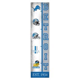 Fan Creations - Detroit Lions 6" x 24" Progression Wood Sign - Multicolor