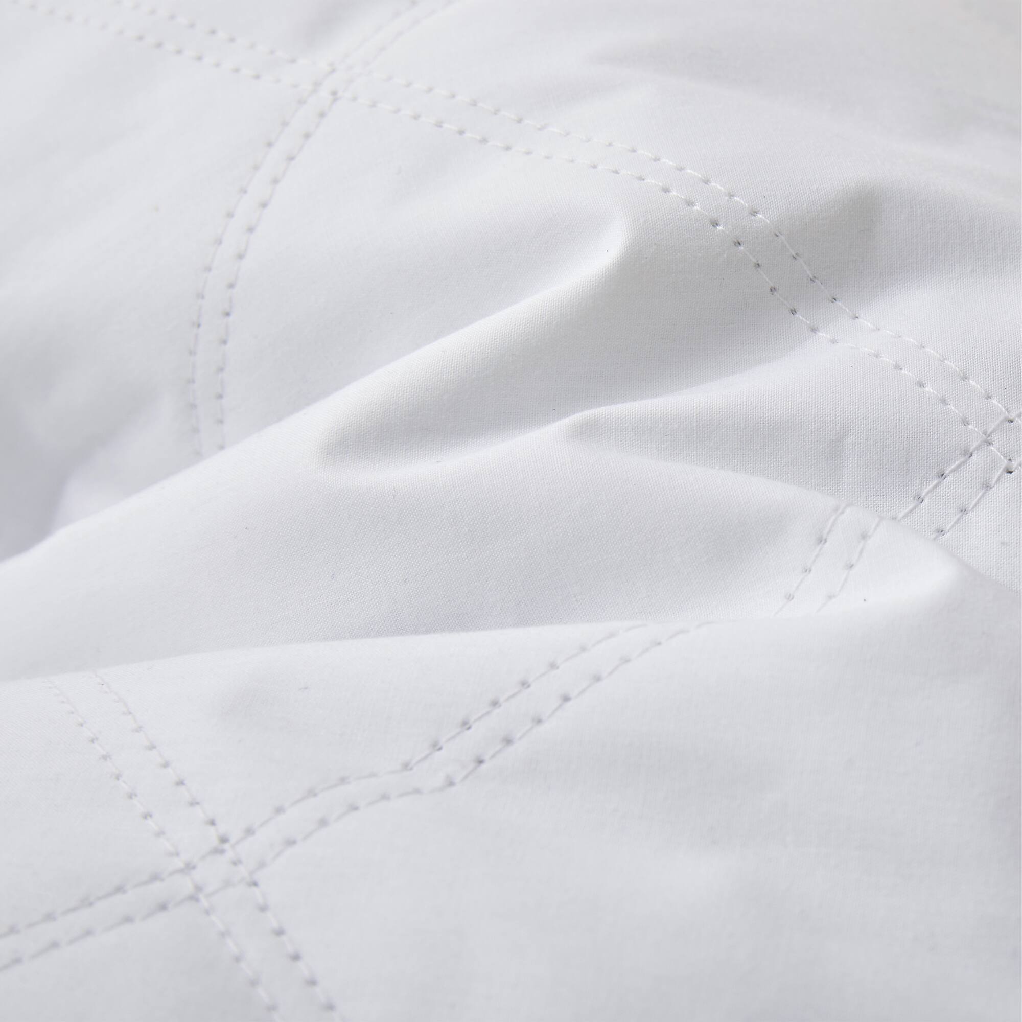 Back. Peace Nest - Peace Nest 2 Pack Quilted Cotton Goose Feather Down Pillow - White.