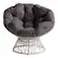 Front. OSP Home Furnishings - Papasan Chair - Grey.