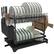Alt View 2. Malletson - 2-Tier Anti-Rust Dish Drying Rack with Drainage Spout Kitchen Organizer with Cutting Board Holder - Black.