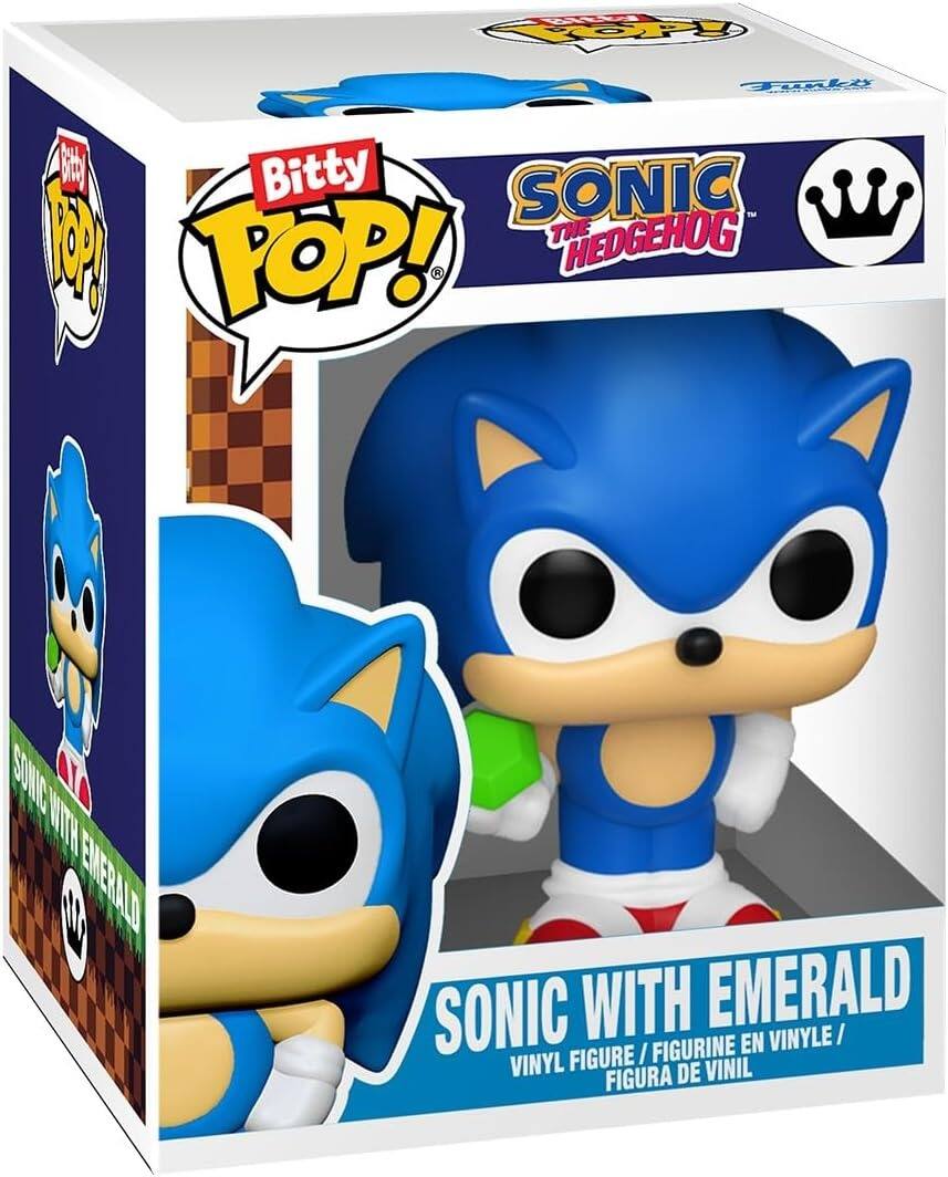 Bitty POP! SONIC THE HEDGEHOG P POP! SONIC WITH EMERALD FIGURINE EN VINYLE / VINYL FIGURE / FIGURA DE VINIL