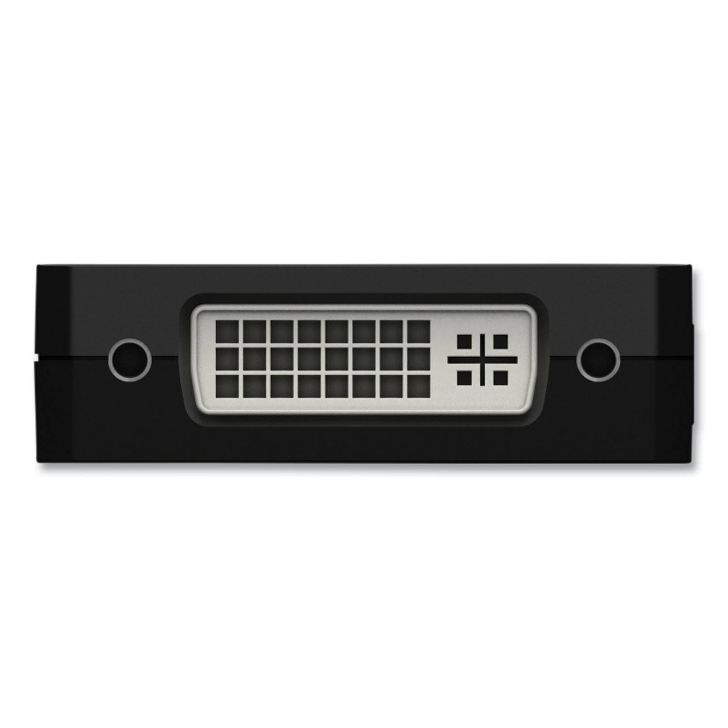 Alt View 3. Belkin - Belkin AVC003BK-BL DisplayPort/DVI/HDMI/USB-C/VGA 4.33 in. USB-C Video Adapter - Black - Black.