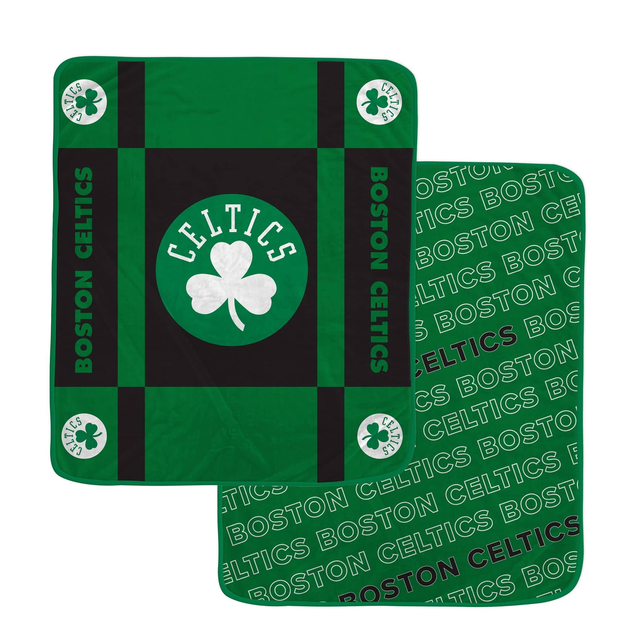 Pegasus - Boston Celtics 60- x 70- Reverse Block Wordmark Double-Sided Blanket - Multicolor