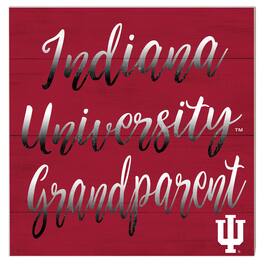 Jardine - Indiana Hoosiers 10'' x 10'' Grandparent Plaque - Red