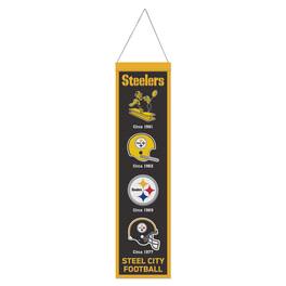 WinCraft - Pittsburgh Steelers 8" x 32" Evolution Banner - Multicolor