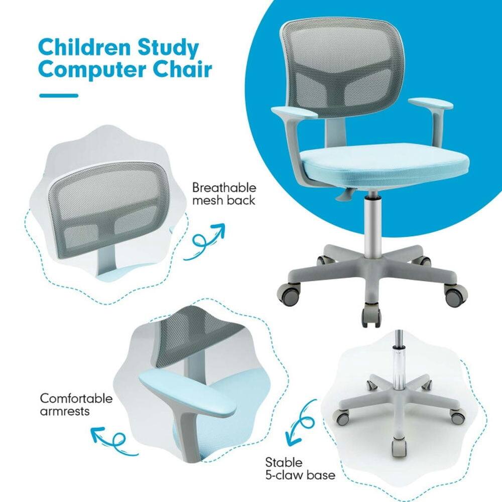 Children Study Computer Chair

- Breathable mesh back
- Comfortable armrests
- Stable 5-claw base