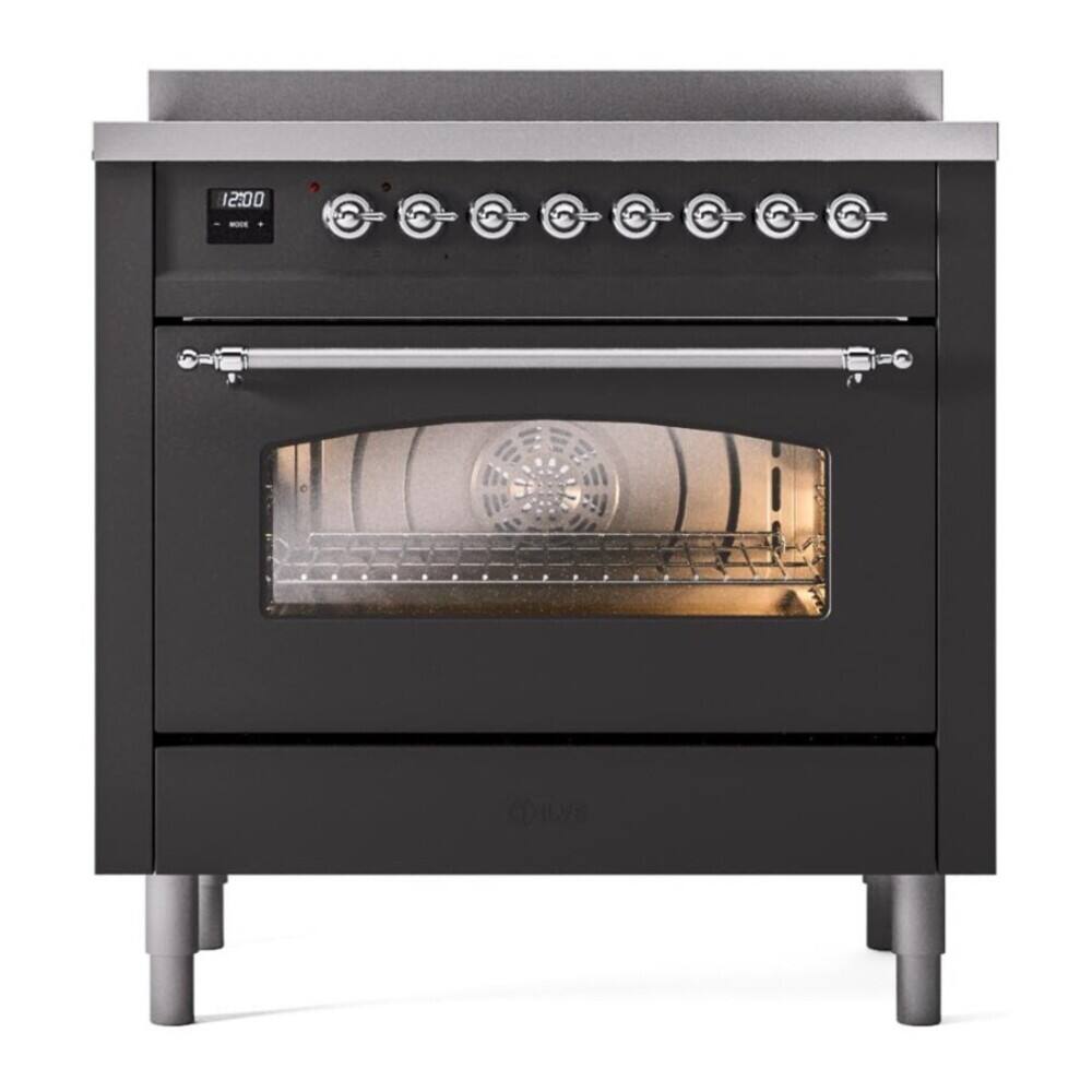 ILVE Nostalgie II Series 36 in. Induction Range with 6 Induction ...
