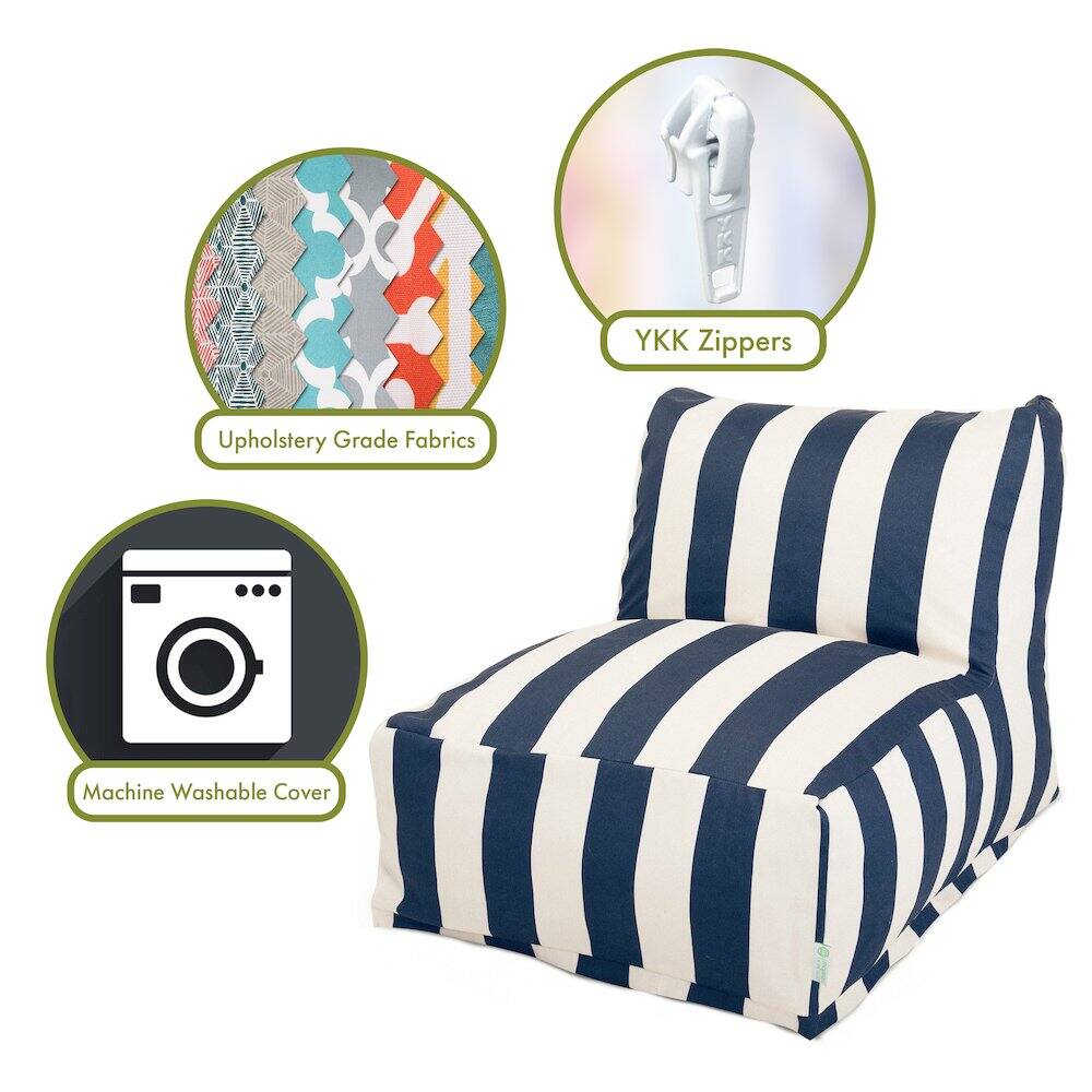 - Upholstery Grade Fabrics
- YKK Zippers
- Machine Washable Cover