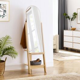 Ascend Standing Mirror by Modway - Oak