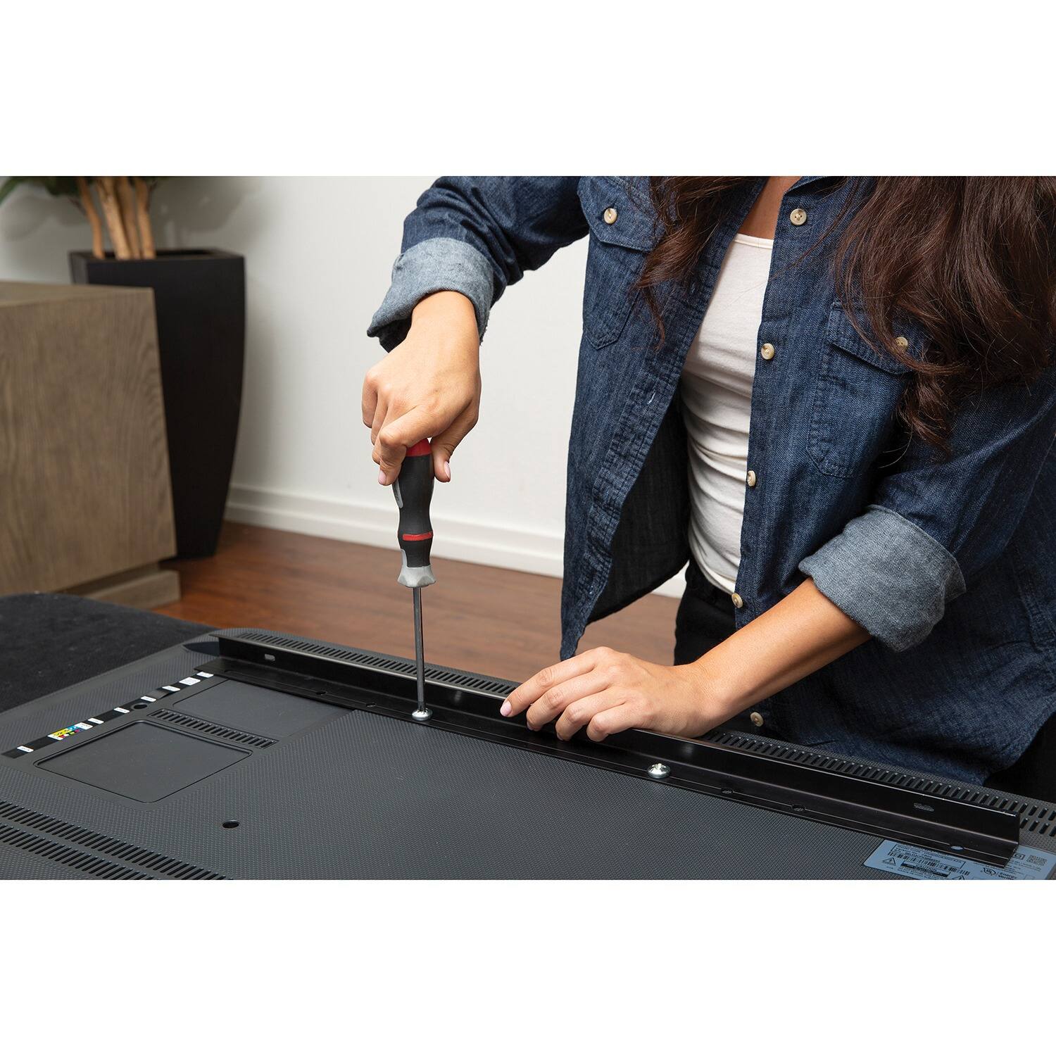 Alt View 1. Hangman - 32" to 80" All-Surface Walldog TV Hanger - Black.