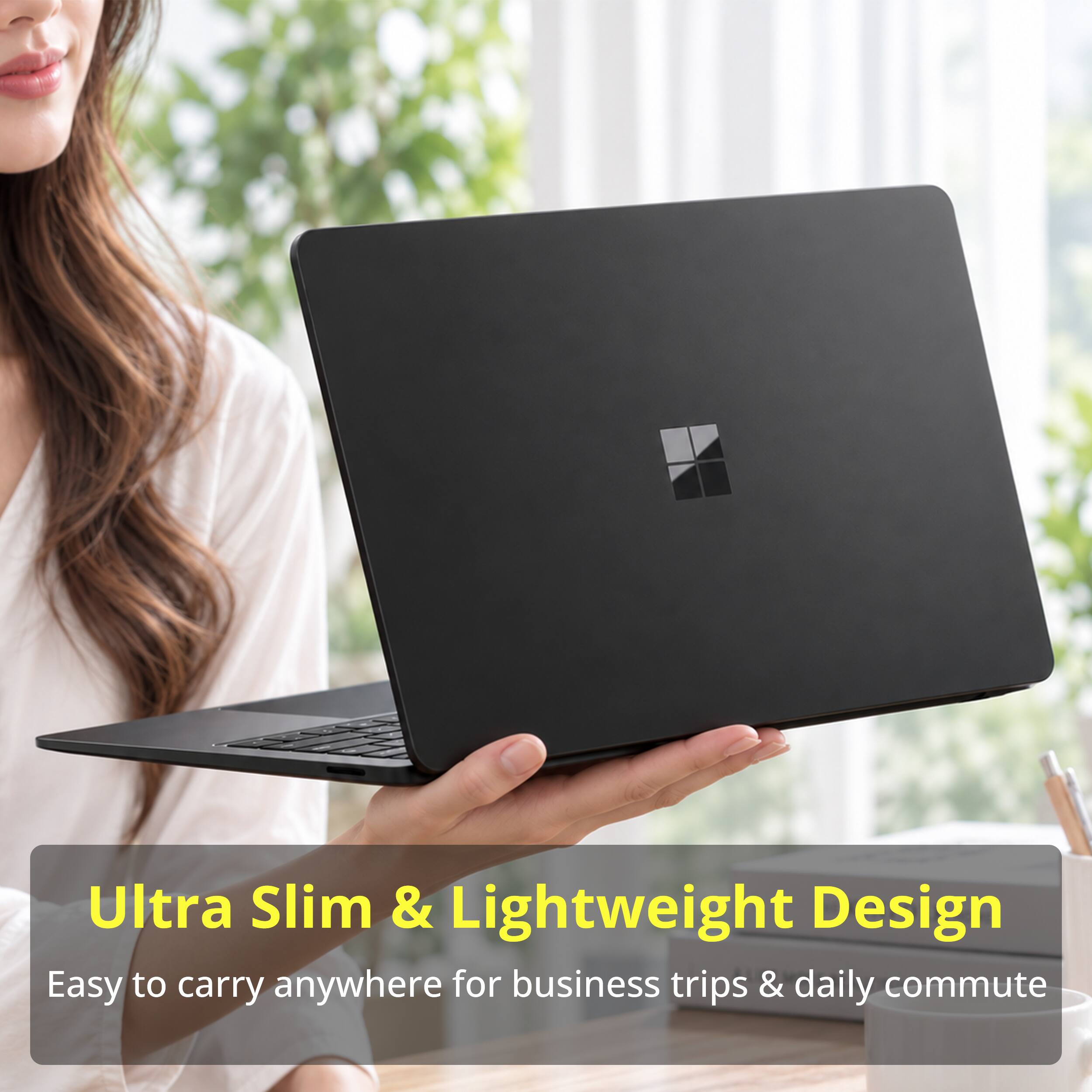 Ultra Slim & Lightweight Design  
Easy to carry anywhere for business trips & daily commute