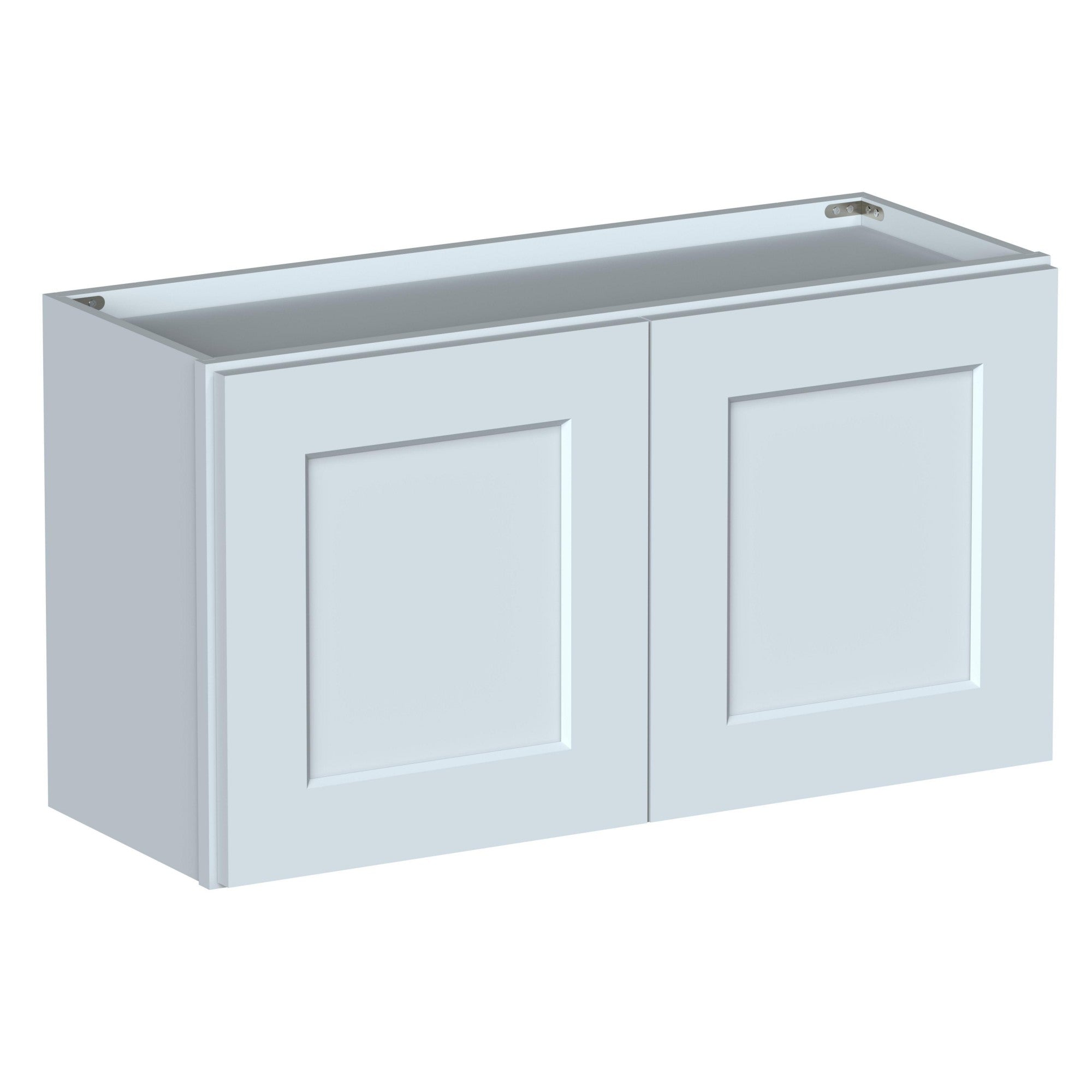 Alt View 1. Boyel Living - 33in.W x12in.D x18in.H WALL CABINET Fully assembled Cabinet With Two HDF Doors - Gray.