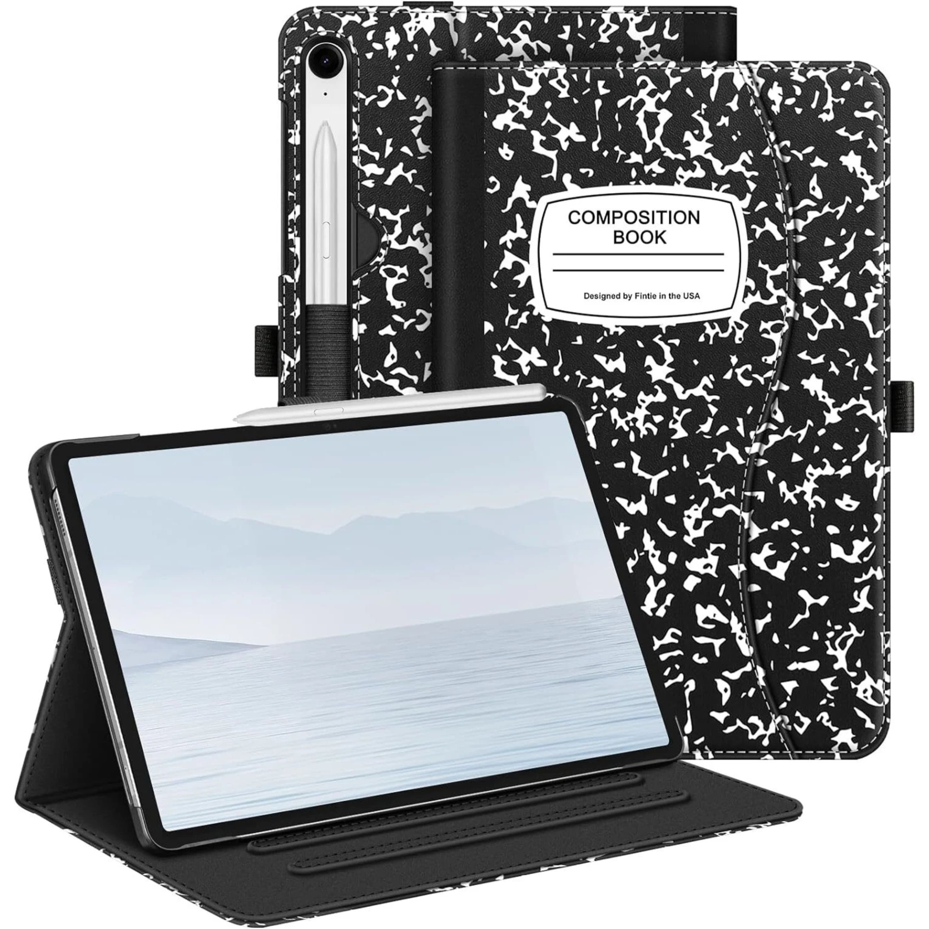 Kitcheniva - Slim Protective Case For Samsung Galaxy Tab S9 FE 10.9 Inch 2023 With Auto Sleep-Wake - Black and White price history on PriceWatchPro
