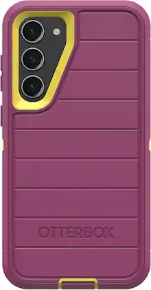 OtterBox - Galaxy S23+ (Only) - Defender Series Case - Case Only - Rugged & Durable - with Port Protection - Carnival Glow (Pink & Yellow)