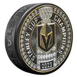 Mustang Drinkware - Vegas Golden Knights 2023 Stanley Cup Champions Trimflexx Puck - Multicolor