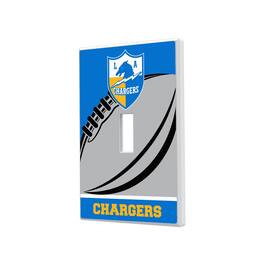 Keyscaper - Los Angeles Chargers Passtime Design Single Toggle Lightswitch Plate - Multicolor