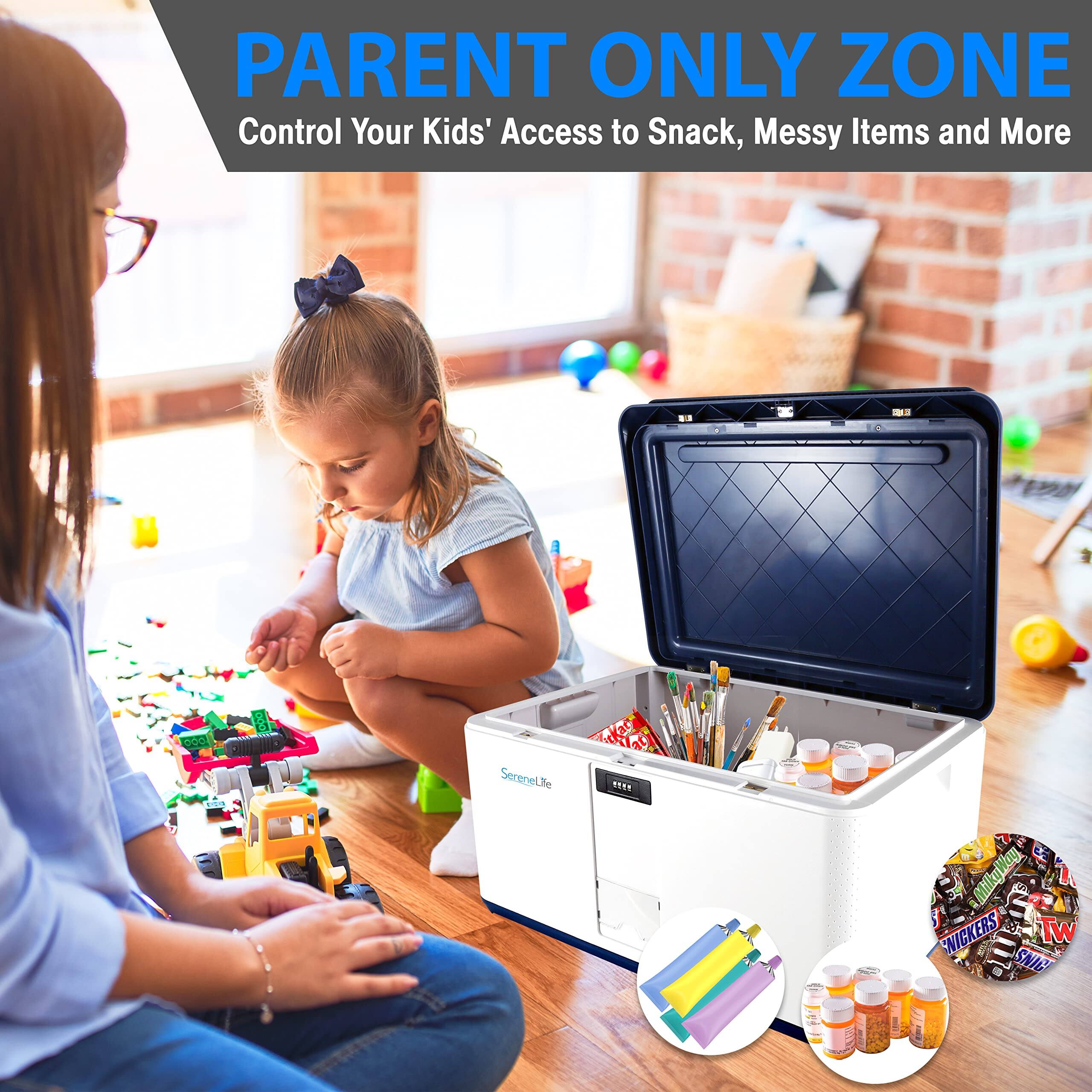PARENT ONLY ZONE  
Control Your Kids' Access to Snack, Messy Items and More